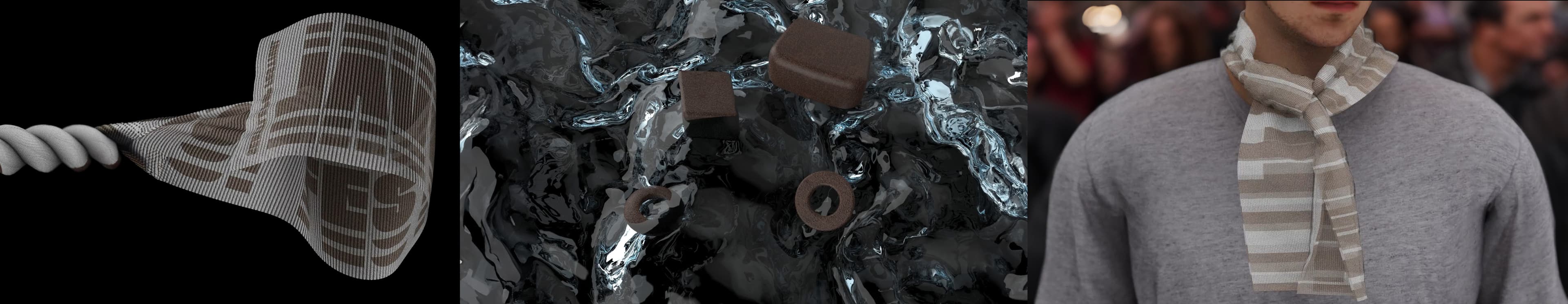 bracelet unraveling into a scarf