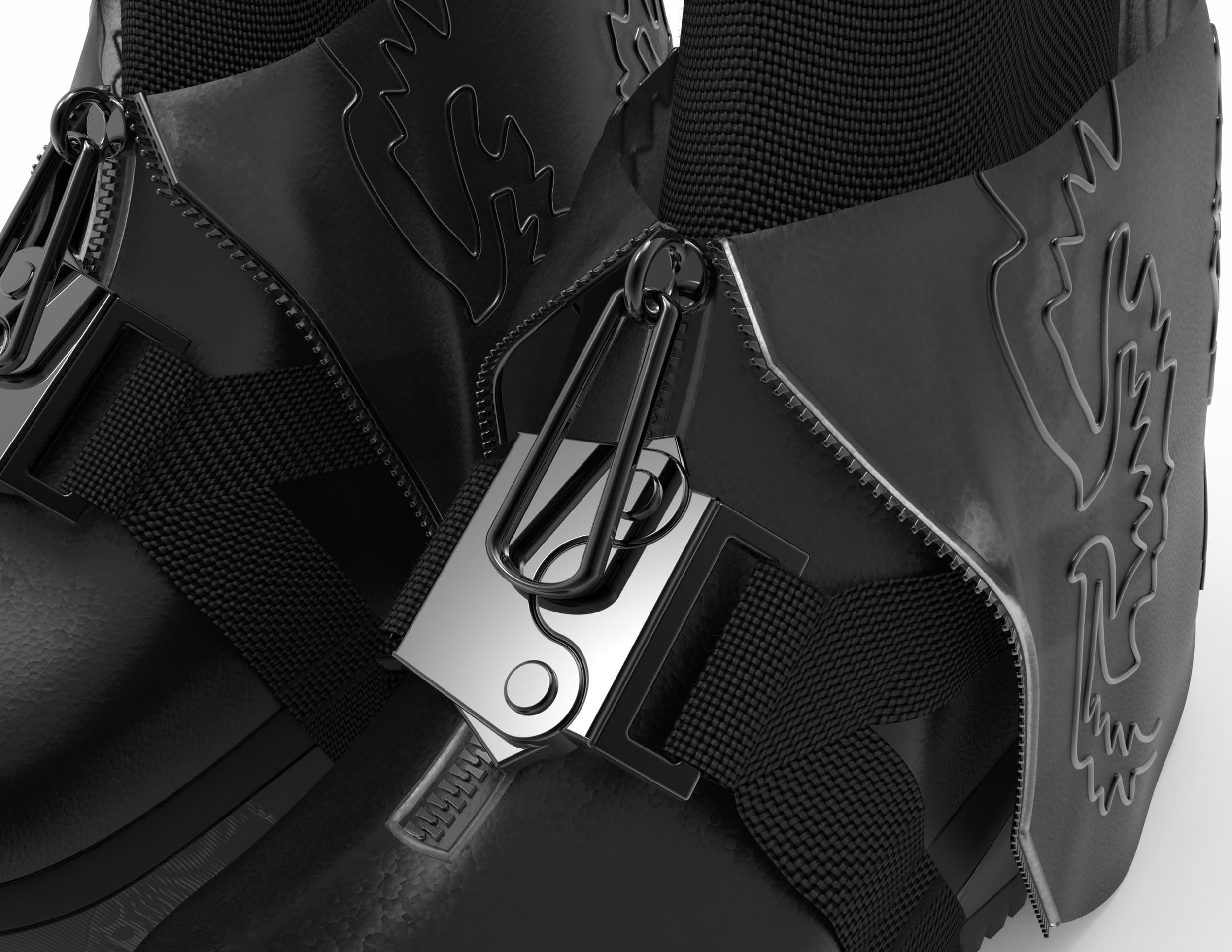 Detail render of the boot